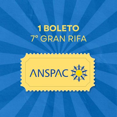 1 Boleto Gran Rifa ANSPAC 2026